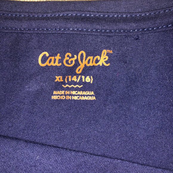 Navy Blue Size XL Inspirational LS Girls Tee - Picture 3 of 3